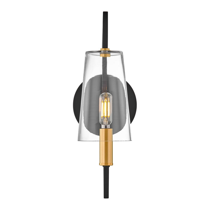 Savoy House - 9-7167-1-143 - One Light Wall Sconce - Hanley - Matte Black and Warm Brass