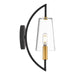 Savoy House - 9-7167-1-143 - One Light Wall Sconce - Hanley - Matte Black and Warm Brass