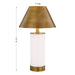 Savoy House - 11-CD04RC-BDB - LED Table Lamp - Molly - Blanc De Blanc