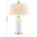 Savoy House - 11-CD20-BDB - One Light Table Lamp - Melissa - Blanc de Blanc