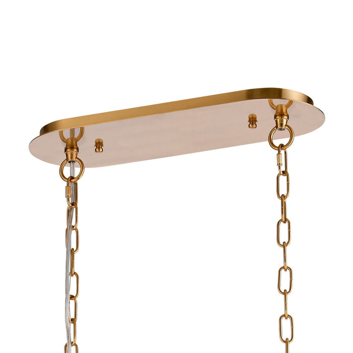 Arabela Lighting - 85234-8 - Eight Light Linear Chandelier - Anastasia - Lacquered Gold