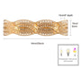 Arabela Lighting - 85236-3 - Three Light Vanity - Anastasia - Lacquered Gold