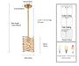 Arabela Lighting - 85239-1 - One Light Pendant - Anastasia - Lacquered Gold