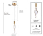 Arabela Lighting - 85211-1 - LED Pendant - Aurora - Natural Brass