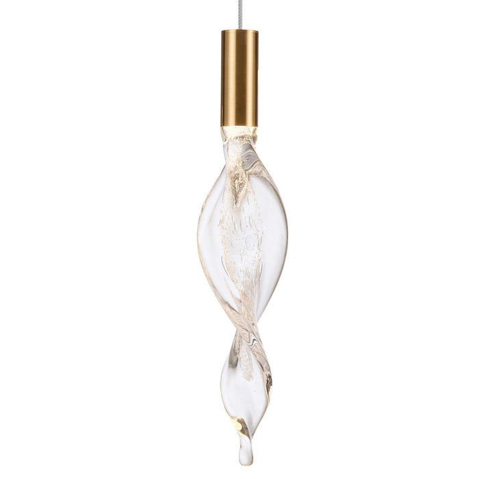 Arabela Lighting - 85213-6 - LED Pendant - Aurora - Natural Brass