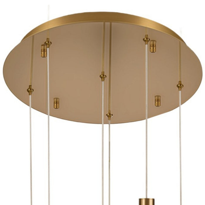 Arabela Lighting - 85213-6 - LED Pendant - Aurora - Natural Brass