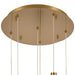 Arabela Lighting - 85213-6 - LED Pendant - Aurora - Natural Brass