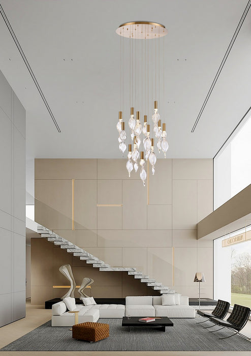 Arabela Lighting - 85214-13 - LED Pendant - Aurora - Natural Brass