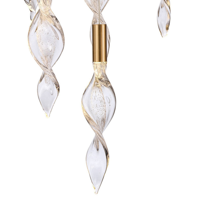 Arabela Lighting - 85216-14 - LED Linear Pendant - Aurora - Natural Brass