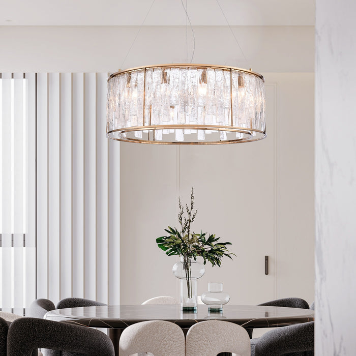 Arabela Lighting - 85171-12 - 12 Light Pendant - Boundaries - Lacquered Gold