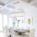 Arabela Lighting - 85172-7 - Seven Light Linear Chandelier - Boundaries - Lacquered Gold