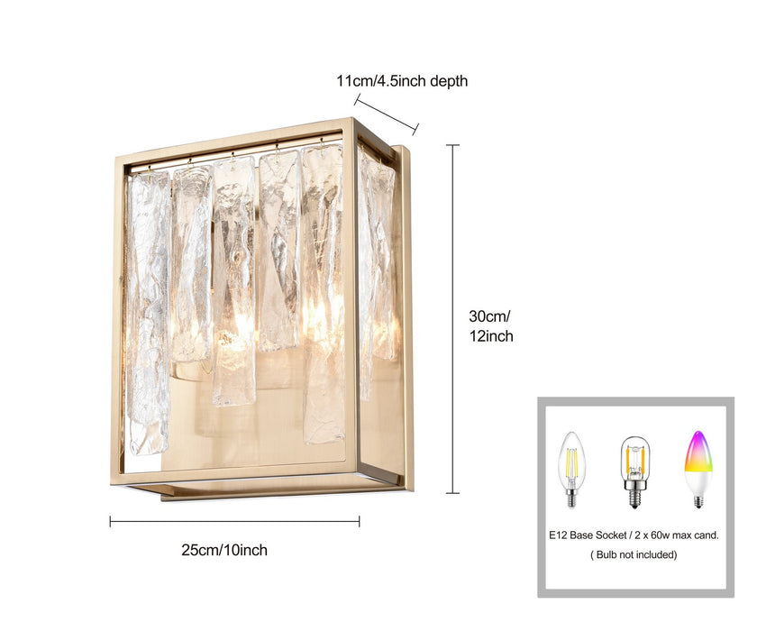 Arabela Lighting - 85173-2 - Two Light Wall Sconce - Boundaries - Lacquered Gold