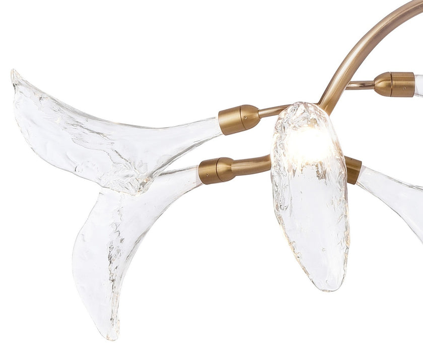 Arabela Lighting - 85191-11 - LED Linear Chandelier - Calla - Natural Brass