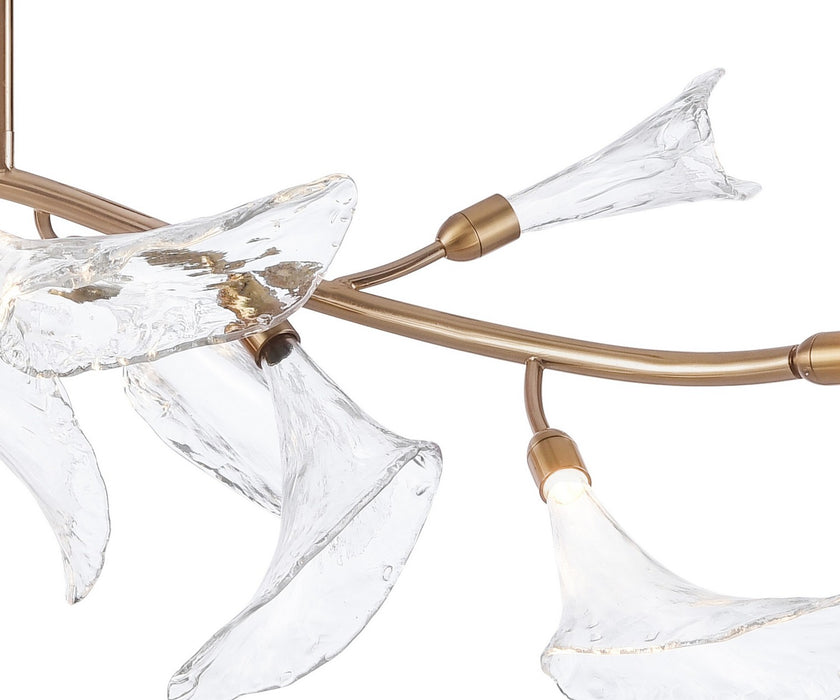 Arabela Lighting - 85191-11 - LED Linear Chandelier - Calla - Natural Brass