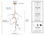 Arabela Lighting - 85192-8 - LED Chandelier - Calla - Natural Brass