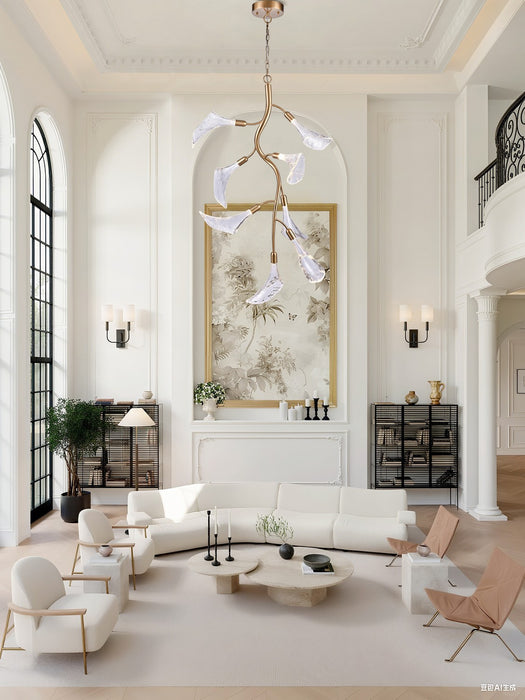 Arabela Lighting - 85192-8 - LED Chandelier - Calla - Natural Brass
