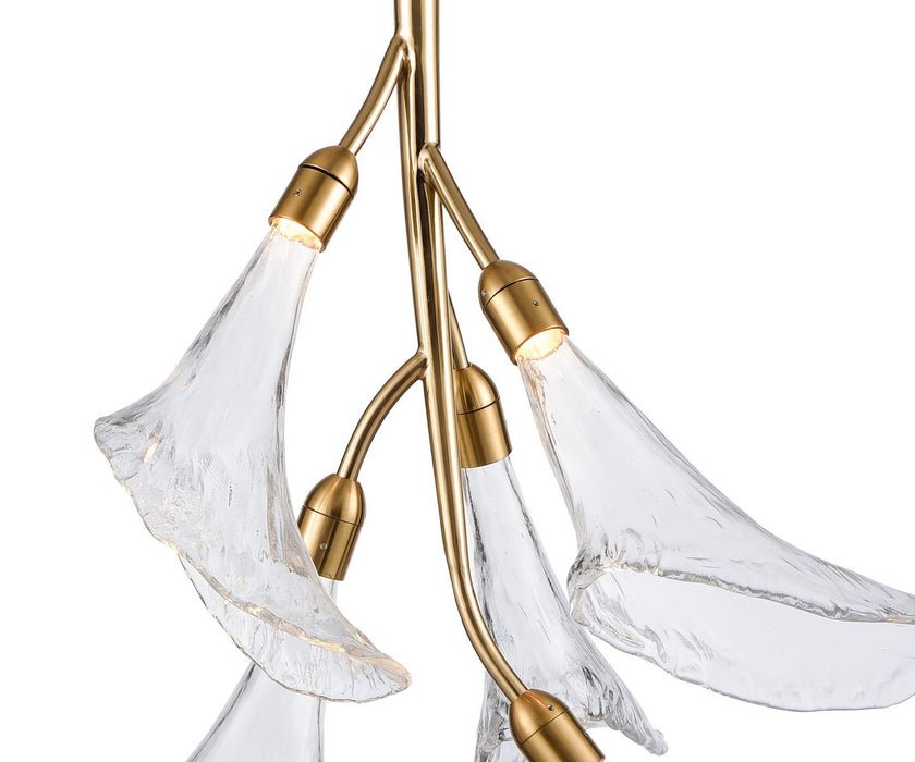 Arabela Lighting - 85193-5 - LED Chandelier - Calla - Natural Brass