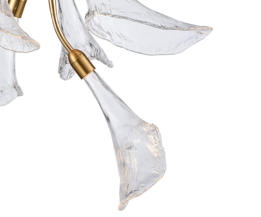 Arabela Lighting - 85193-5 - LED Chandelier - Calla - Natural Brass