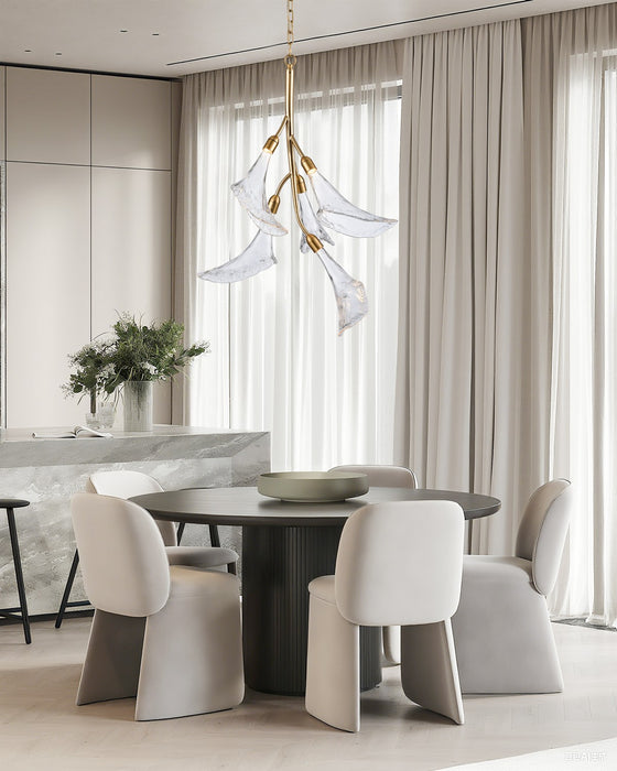 Arabela Lighting - 85193-5 - LED Chandelier - Calla - Natural Brass