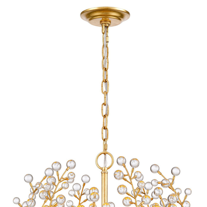 Arabela Lighting - 85131-6 - Six Light Chandelier - Callista - Antique Gold Leaf