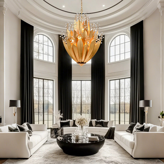 Arabela Lighting - 85133-16 - 16 Light Chandelier - Callista - Antique Gold Leaf