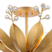 Arabela Lighting - 85134-5 - Five Light Semi Flushmount - Callista - Antique Gold Leaf