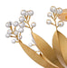 Arabela Lighting - 85134-5 - Five Light Semi Flushmount - Callista - Antique Gold Leaf