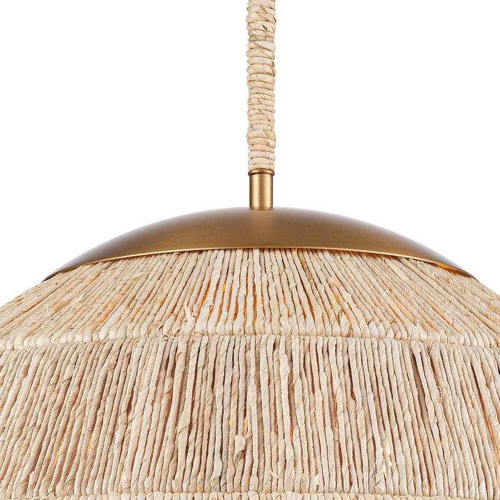 Arabela Lighting - 85111-6 - Six Light Pendant - Copa - Natural Brass