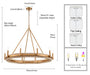 Arabela Lighting - 85116-10 - Ten Light Chandelier - Copa - Natural Brass