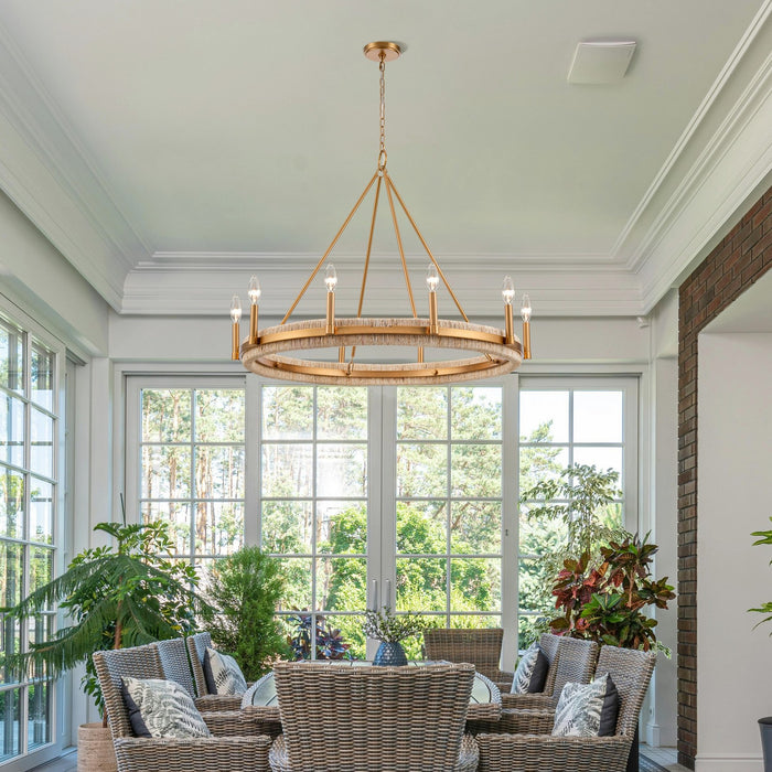 Arabela Lighting - 85116-10 - Ten Light Chandelier - Copa - Natural Brass