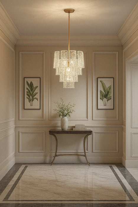 Arabela Lighting - 85161-5 - Five Light Chandelier - Fire and Ice - Lacquered Gold