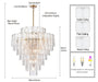 Arabela Lighting - 85163-21 - 21 Light Chandelier - Fire and Ice - Lacquered Gold