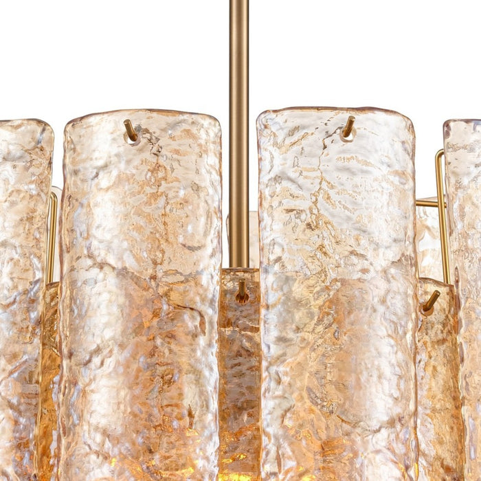 Arabela Lighting - 85261-5 - Five Light Chandelier - Fire and Ice - Lacquered Gold