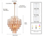 Arabela Lighting - 85262-13 - 13 Light Chandelier - Fire and Ice - Lacquered Gold