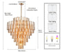 Arabela Lighting - 85263-21 - 21 Light Chandelier - Fire and Ice - Lacquered Gold