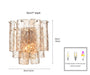Arabela Lighting - 85264-2 - Two Light Wall Sconce - Fire and Ice - Lacquered Gold