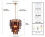 Arabela Lighting - 85361-5 - Five Light Chandelier - Fire and Ice - Lacquered Gold