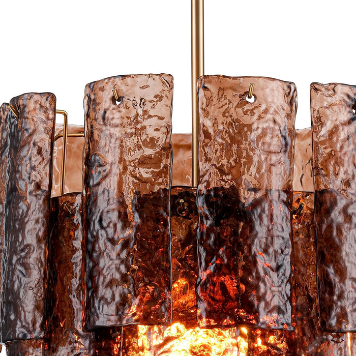 Arabela Lighting - 85362-13 - 13 Light Chandelier - Fire and Ice - Lacquered Gold