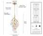 Arabela Lighting - 85181-7 - LED Chandelier - Freeform - Antique Gold Leaf