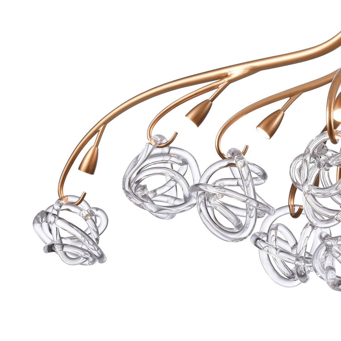 Arabela Lighting - 85183-11 - LED Chandelier - Freeform - Antique Gold Leaf
