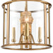 Arabela Lighting - 85143-3 - Three Light Pendant - French Country - Natural Brass