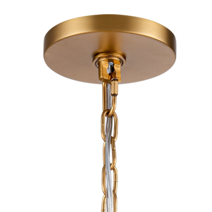 Arabela Lighting - 85101-8 - Eight Light Pendant - Icicles - Natural Brass