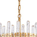 Arabela Lighting - 85103-4 - Four Light Pendant - Icicles - Natural Brass
