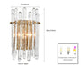 Arabela Lighting - 85105-2 - Two Light Wall Sconce - Icicles - Natural Brass