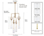 Arabela Lighting - 85241-4 - Four Light Chandelier - Jayden - Lacquered Gold