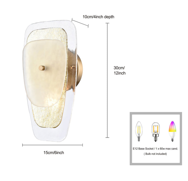 Arabela Lighting - 85204-1 - One Light Wall Sconce - Strata - Lacquered Gold