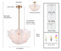 Arabela Lighting - 85123-6 - Six Light Pendant - Tallulah - Lacquered Gold