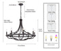 Arabela Lighting - 85152-8 - Eight Light Chandelier - Tuscan - Dark Bronze