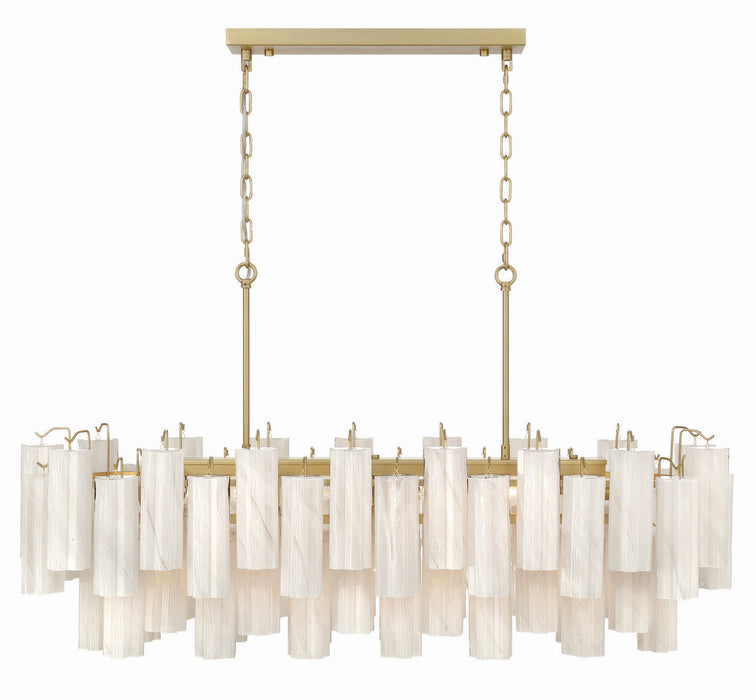 Artcraft - AC12105WH - 16 Light Island Pendant - Sophia - Brushed Brass