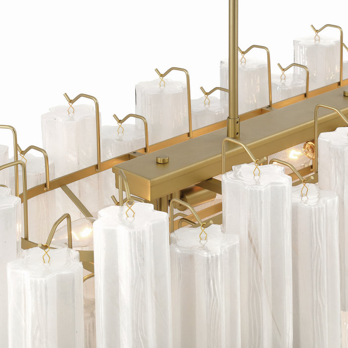 Artcraft - AC12105WH - 16 Light Island Pendant - Sophia - Brushed Brass